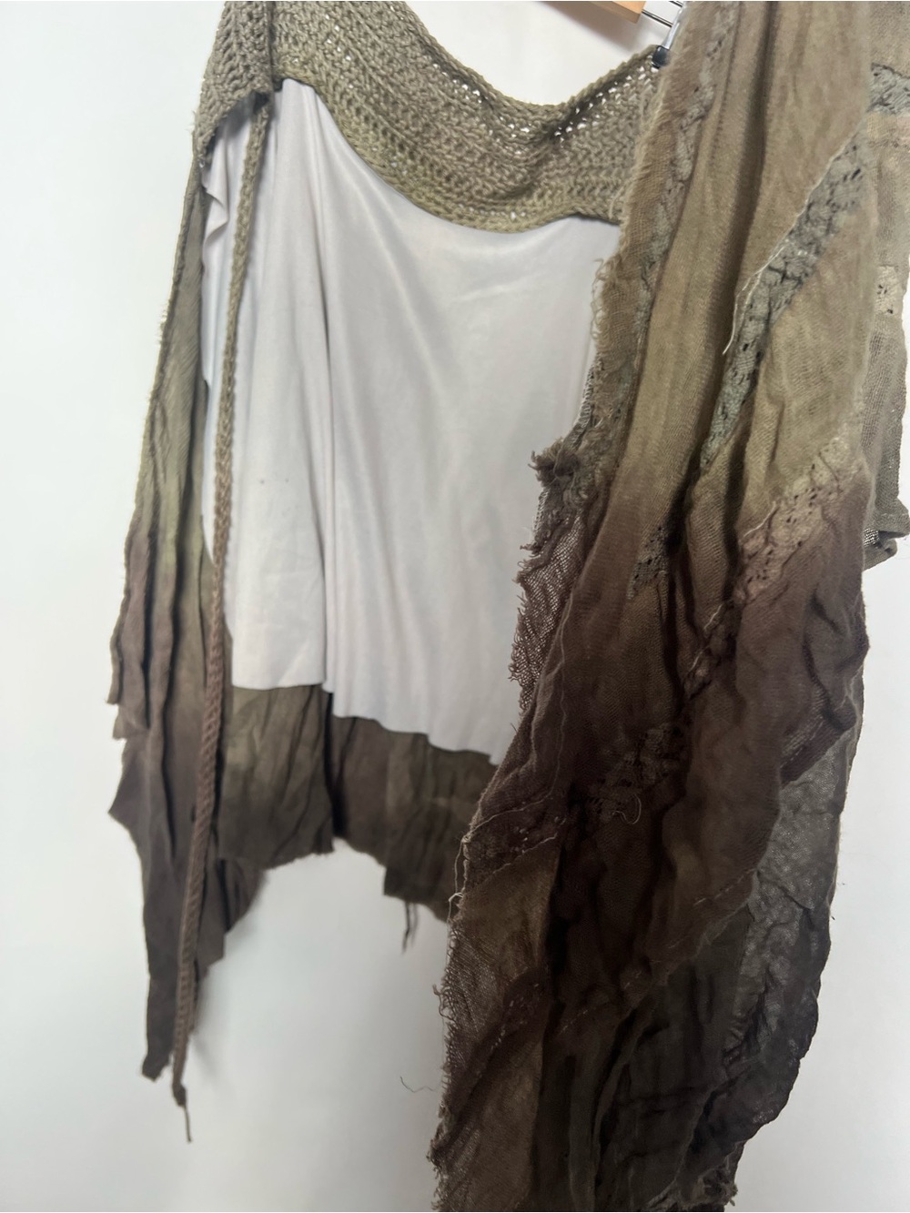 Handmade Artisan Boho Fairycore Lagenlook Handkerchief Hem Skirt - Picture 9 of 9